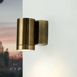 Hot Lido Wand Spot außen IP64 rostfreies Messing GU10 SERRES