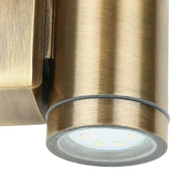 Hot Lido Wand Spot außen IP64 rostfreies Messing GU10 SERRES