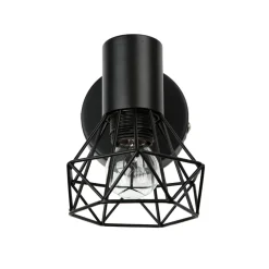 Easylight Wand Spot Metall Retro verstellbar in Schwarz E14* Moderne Lampen|Küchenlampen