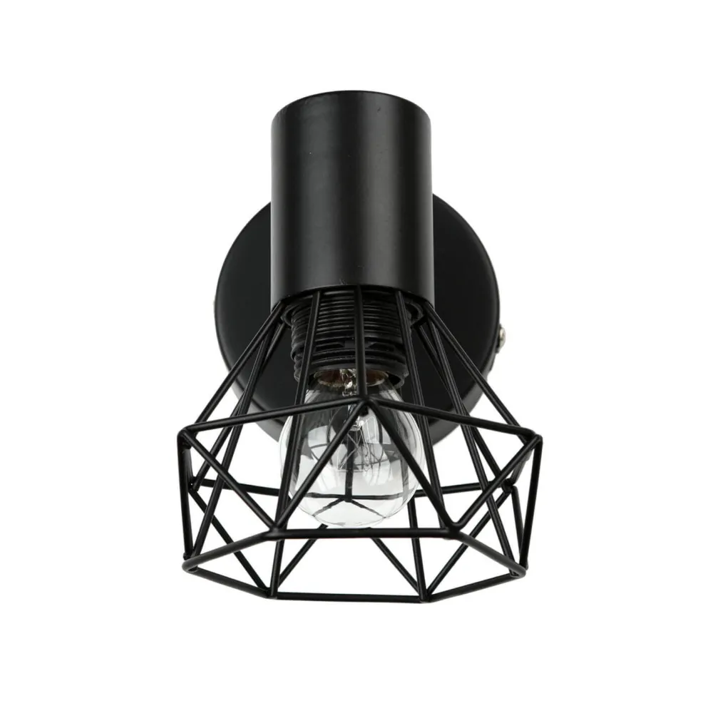 Easylight Wand Spot Metall Retro verstellbar in Schwarz E14* Moderne Lampen|Küchenlampen