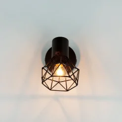 Easylight Wand Spot Metall Retro verstellbar in Schwarz E14* Moderne Lampen|Küchenlampen