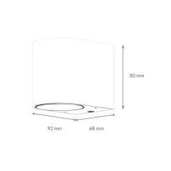 Easylight Wandlampe AALBORG außen Down Strahler Braun Antik* Moderne Lampen|Moderne Außenleuchten