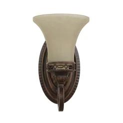 Elstead Wandlampe ANABELL 1 in Braun B:16cm Landhaus Lampe* Glaslampen|Designerlampen