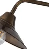 Lido Wandlampe Antik echtes Messing rostfrei Ø26cm E27* Wandleuchten|Küchenlampen
