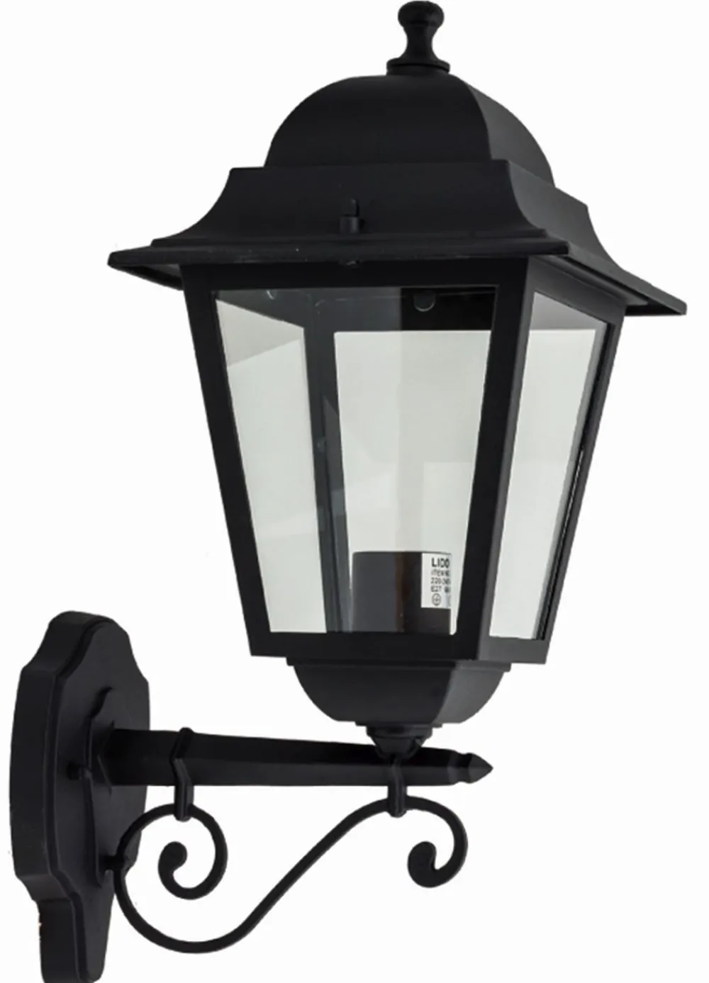 Lido Wandlampe Außen Aluminium IP44 Schwarz Rustikal* Außenwandleuchten|Rustikale Lampen