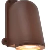 Eco-Light Wandlampe Außen Aluminium GU10 IP54 H:14,6 cm Rostbraun* Metall Lampen|Vintage Lampen