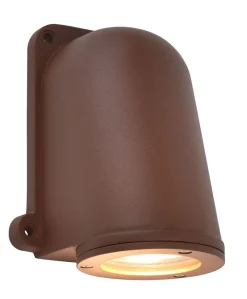 Eco-Light Wandlampe Außen Aluminium GU10 IP54 H:14,6 cm Rostbraun* Metall Lampen|Vintage Lampen