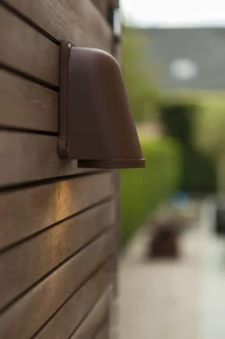 Eco-Light Wandlampe Außen Aluminium GU10 IP54 H:14,6 cm Rostbraun* Metall Lampen|Vintage Lampen