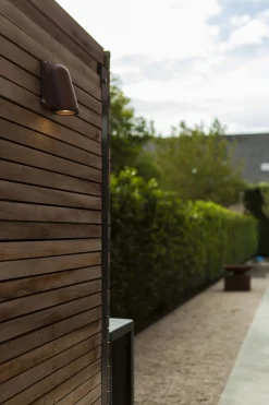 Eco-Light Wandlampe Außen Aluminium GU10 IP54 H:14,6 cm Rostbraun* Metall Lampen|Vintage Lampen