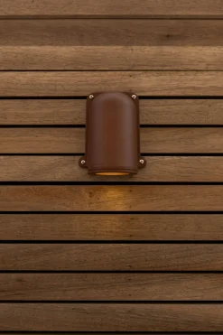 Eco-Light Wandlampe Außen Aluminium GU10 IP54 H:14,6 cm Rostbraun* Metall Lampen|Vintage Lampen