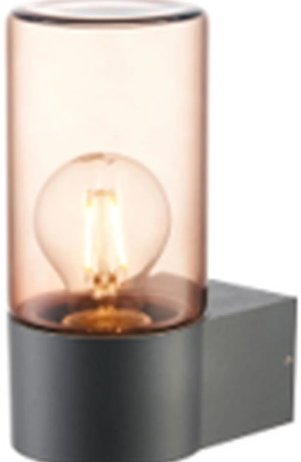 Easylight Wandlampe außen Aluminium Rauchglas H: 19,7 cm IP44 E27* Metall Lampen|Moderne Außenleuchten