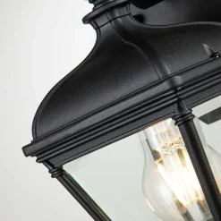 Elstead Wandlampe außen Aluminium Glas 27,4 cm hoch IP44 E27* Außenwandleuchten|Gartenlaternen