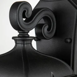 Elstead Wandlampe außen Aluminium Glas 27,4 cm hoch IP44 E27* Außenwandleuchten|Gartenlaternen