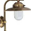 Discount Lido Wandlampe Außen aus Messing Glas Haustür Maritim