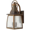 Elstead Wandlampe Außen Braun Echt-Messing Hof Haus MAINE* Außenwandleuchten|Rustikale Lampen