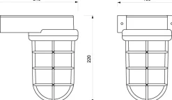 Laura Suardi Wandlampe Außen Chrom Maritim IP55 Laterne Haus* Außenleuchten Antik|Außenleuchten Messing
