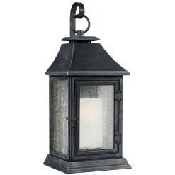 New Elstead Wandlampe Außen 89cm hoch in Zink Vintage IP44