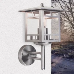 Discount Elstead Wandlampe Außen Edelstahl Maritim IP44 rostfrei