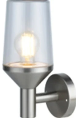 Easylight Wandlampe außen Edelstahl Glas E27 IP44 29 cm hoch* Metall Lampen|Moderne Außenleuchten