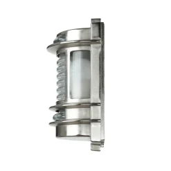 Hot Lido Wandlampe Außen Glas Messing in Nickel Maritim IP64