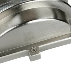 Hot Lido Wandlampe Außen Glas Messing in Nickel Maritim IP64