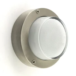 Hot Andromeda Wandlampe außen Glas Messing G9 IP64 D: 14 cm rund