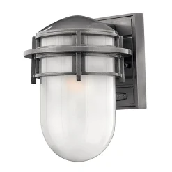Elstead Wandlampe Außen Grau Aluminium IP44 Maritim schmal* Außenleuchten Antik|Außenwandleuchten