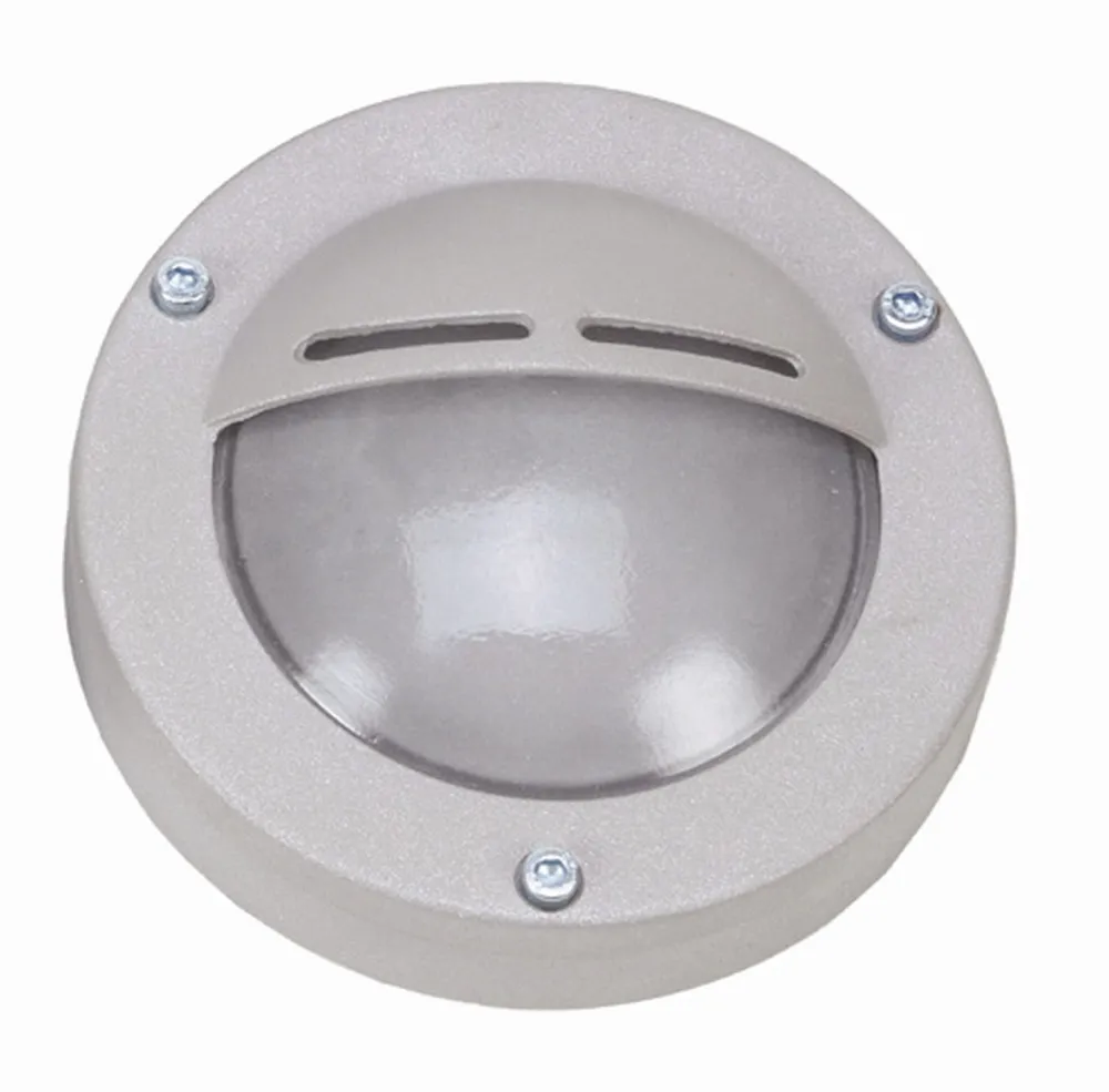 Hot Lido Wandlampe außen Grau Echt-Messing Glas D: 14 cm IP64 G9