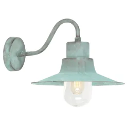 Elstead Wandlampe Außen Grün antik aus Messing IP44 Maritim* Außenleuchten Antik|Außenwandleuchten