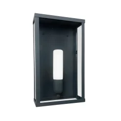 Giovanni Battista Wandlampe außen H: 36 cm IP43 E27 in Bronze aus Eisen Glas* Außenwandleuchten|Moderne Außenleuchten