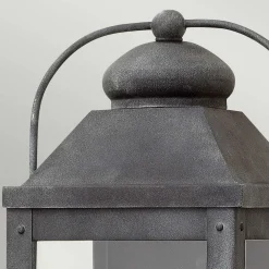 Elstead Wandlampe außen H: 45,1 cm IP44 E14 Aluminium Glas Vintage