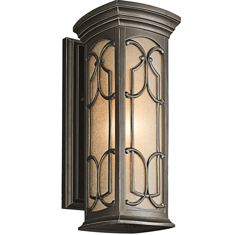 Elstead Wandlampe Außen in Bronze antik Creme IP44 ODETTE* Außenleuchten Antik|Außenwandleuchten