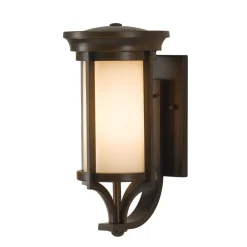 Discount Elstead Wandlampe Außen in Creme Bronze Stahl Glas MERYL