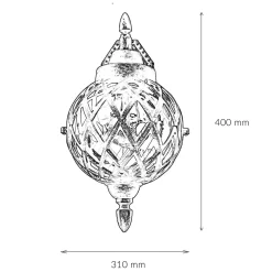 Easylight Wandlampe Außen in Kupfer antik IP44 Vintage* Rustikale Lampen|Vintage Lampen
