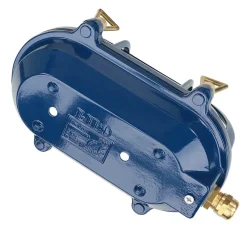 Lido Wandlampe außen IP64 Messing Riffelglas E27 Blau Maritim* Rustikale Lampen|Metall Lampen