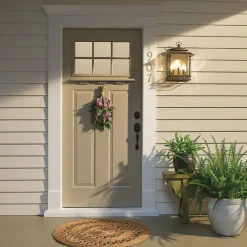 Best Elstead Wandlampe Außen IP44 Rustikal Vintage in Bronze antik