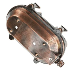 Lido Wandlampe Außen Kupfer Echt-Messing oval IP64* Rustikale Lampen|Metall Lampen