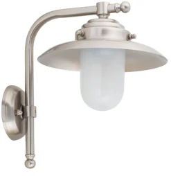 Discount Lido Wandlampe Außen Laterne Nickel Echt-Messing IP64