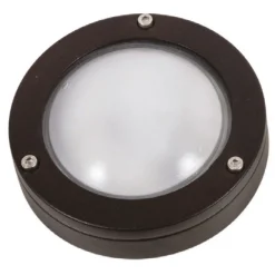 Hot Lido Wandlampe außen Maritim Messing G9 Ø 14 cm IP64 Schwarz