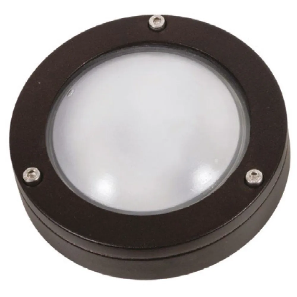 Hot Lido Wandlampe außen Maritim Messing G9 Ø 14 cm IP64 Schwarz