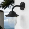 Lido Wandlampe außen Messing Glas E27 IP64 30 cm hoch* Metall Lampen|Messinglampen