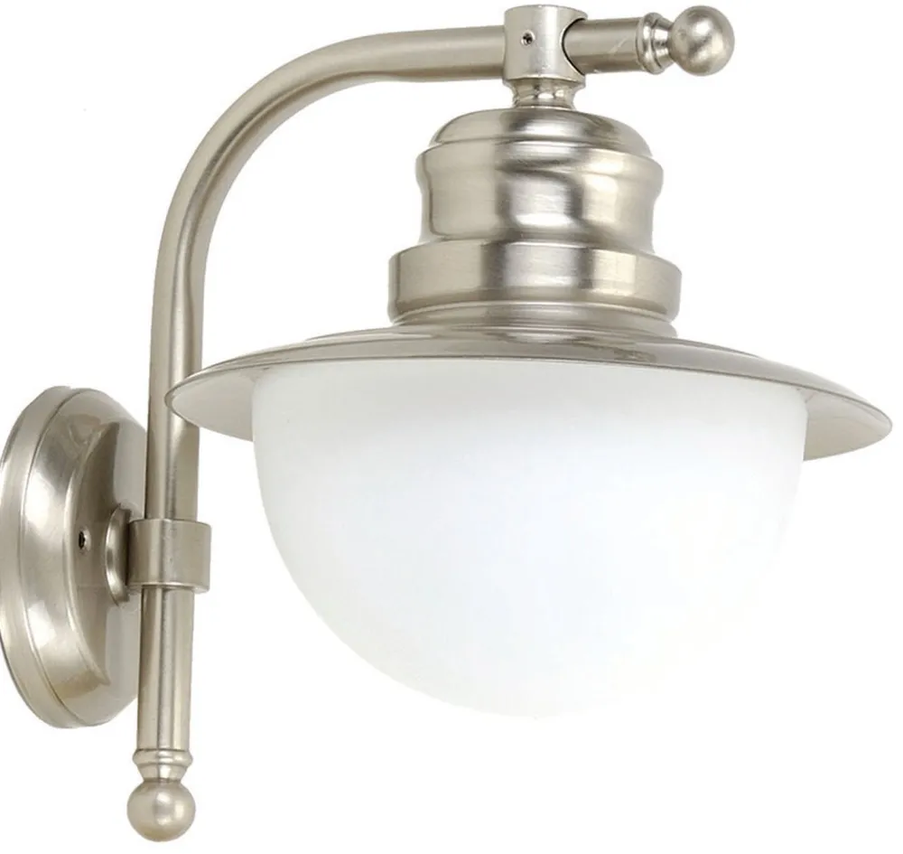 Lido Wandlampe Außen Messing Glas Maritim Terrasse Hof* Außenwandleuchten|Rustikale Lampen