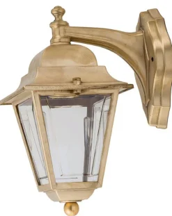 Lido Wandlampe Außen Messing Haus Terrasse Rustikal* Außenleuchten Antik|Außenwandleuchten