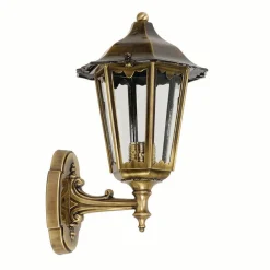 Lido Wandlampe Außen Messing IP43 Rustikal Haustür Hof* Außenwandleuchten|Rustikale Lampen