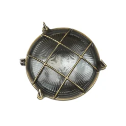 Lido Wandlampe außen Messing Maritim IP64 E27 SERIFOS* Rustikale Lampen|Metall Lampen