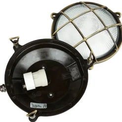 Lido Wandlampe außen Messing Maritim IP64 E27 SERIFOS* Rustikale Lampen|Metall Lampen