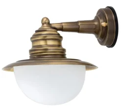 Online Lido Wandlampe Außen Messing Maritim Hof rostfrei PELLA