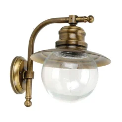Clearance Lido Wandlampe Außen Messing Maritim IP23 Hof Balkon