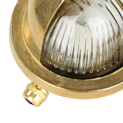 Clearance Lido Wandlampe Außen Messing Maritim oval IP64 Haustür