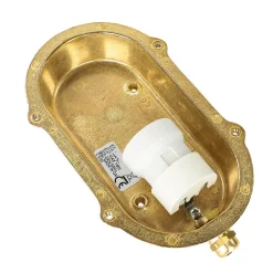 Clearance Lido Wandlampe Außen Messing Maritim oval IP64 Haustür